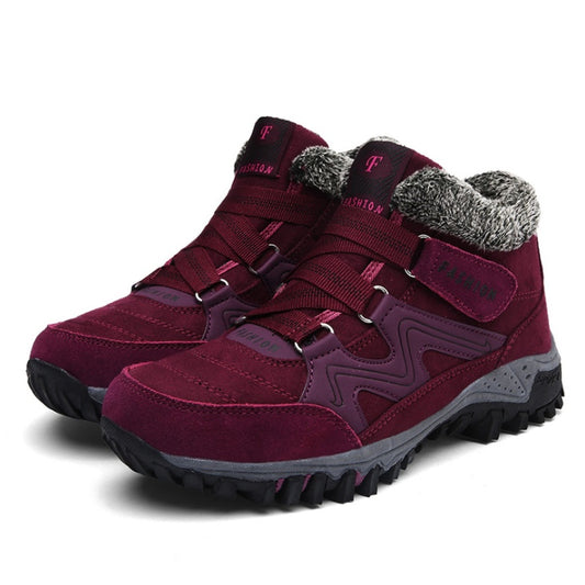 Chaussures Outdoor en Coton Doublées de Velours